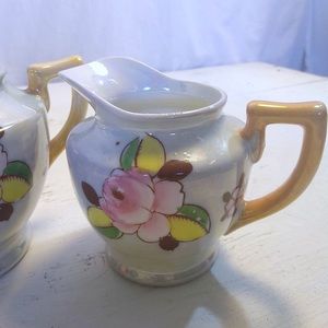 Vintage Japan Lusterware cream and sugar server